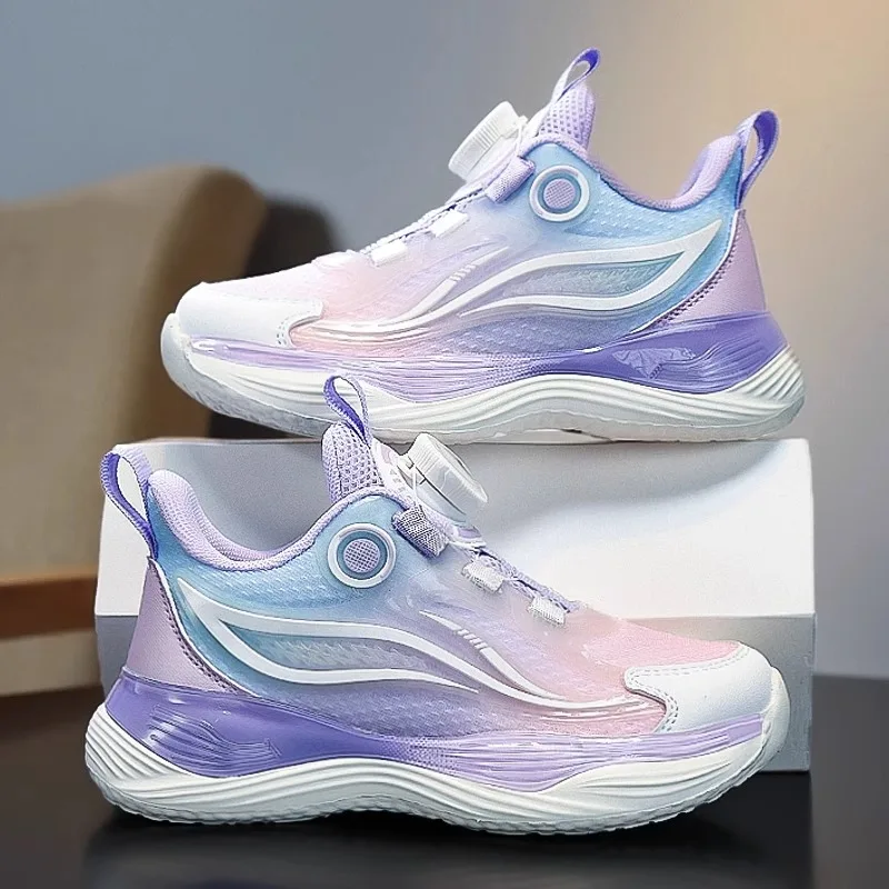 Girls Running Shoes Kids Lightweight Non-Slip Sports Sneakers Big Kids Rotating Button Training Shoes Breathable Casual Shoes
Girls Running Shoes Kids Lightweight Non-Slip Sports Sneakers Big Kids Rotating Button Training Shoes Breathable Casual Shoes