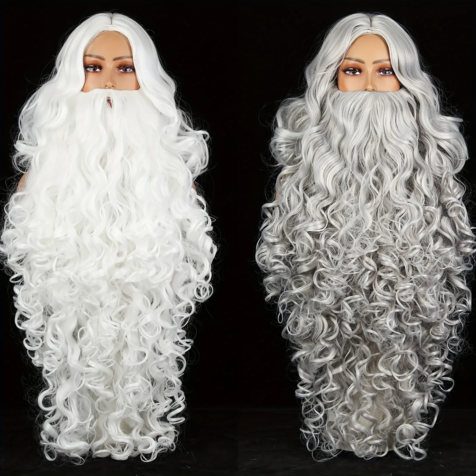Christmas Cosplay Synthetic Wig Short Hair White/Grey Santa Claus Beard Unisex Men Women Party Dress Up Props Cosplay Accessorie
Christmas Cosplay Synthetic Wig Short Hair White/Grey Santa Claus Beard Unisex Men Women Party Dress Up Props Cosplay Accessorie
