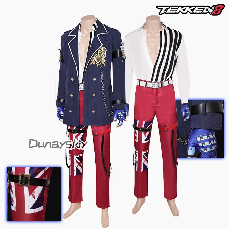 Игра Tekken 8, Стив Фокс, костюм для косплея, фантазия, маскировка для взрослых, мужская одежда, куртка, брюки, комплект униформы, карнавальный костюм на Хэллоуин
Игра Tekken 8, Стив Фокс, костюм для косплея, фантазия, маскировка для взрослых, мужская одежда, куртка, брюки, комплект униформы, карнавальный костюм на Хэллоуин
