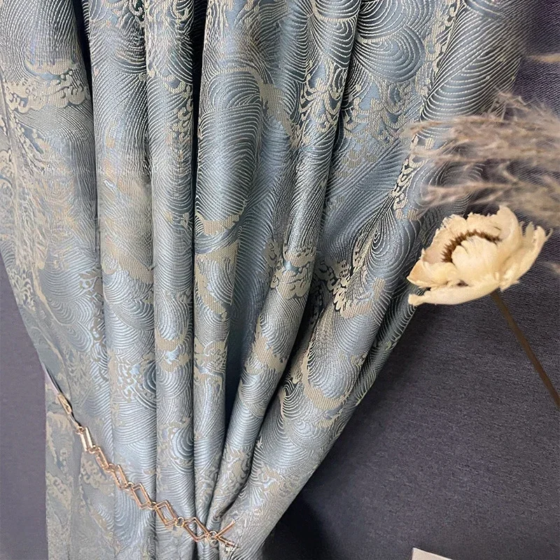 Classical New Chinese Jacquard Sea Tide Pattern High Precision Curtains Vertical Curtain Curtain with Three-dimensional Texture
Classical New Chinese Jacquard Sea Tide Pattern High Precision Curtains Vertical Curtain Curtain with Three-dimensional Texture