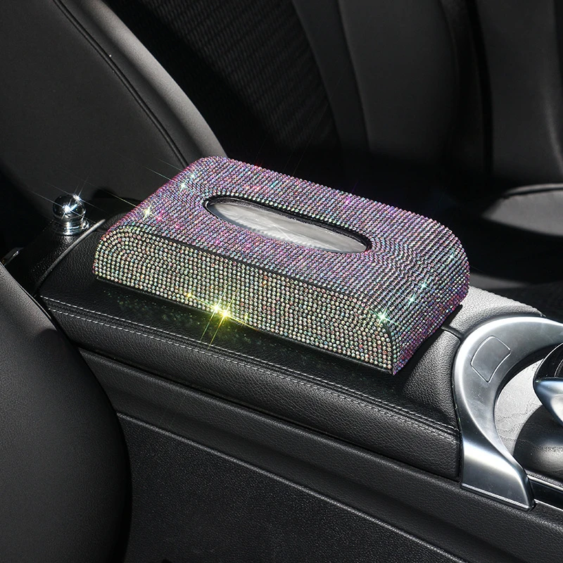 Bling Crystal Car Tissue Box Sun Visor Diamond Leather Auto Tissue Paper Holder Case Sunvisor Napkin Car Interior Accessories
Bling Crystal Car Tissue Box Sun Visor Diamond Leather Auto Tissue Paper Holder Case Sunvisor Napkin Car Interior Accessories