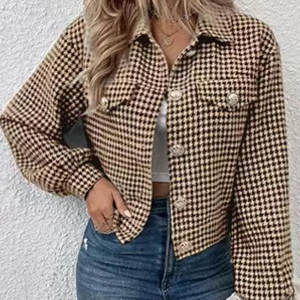 Women Commuter Jacket Stylish Single Breasted Ladies Coat Soft Warm Printed Jacket for Women for Commute Wear Autumn for Weather
Women Commuter Jacket Stylish Single Breasted Ladies Coat Soft Warm Printed Jacket for Women for Commute Wear Autumn for Weather