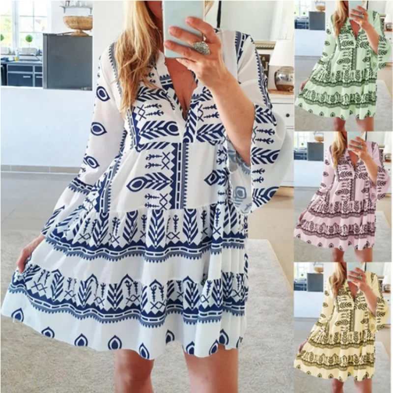 2025Spring and Summer New European and American Printed Ladies Dress Hot Sale Candy-Colored Skirt Multi-Color Multi-Size
2025Spring and Summer New European and American Printed Ladies Dress Hot Sale Candy-Colored Skirt Multi-Color Multi-Size