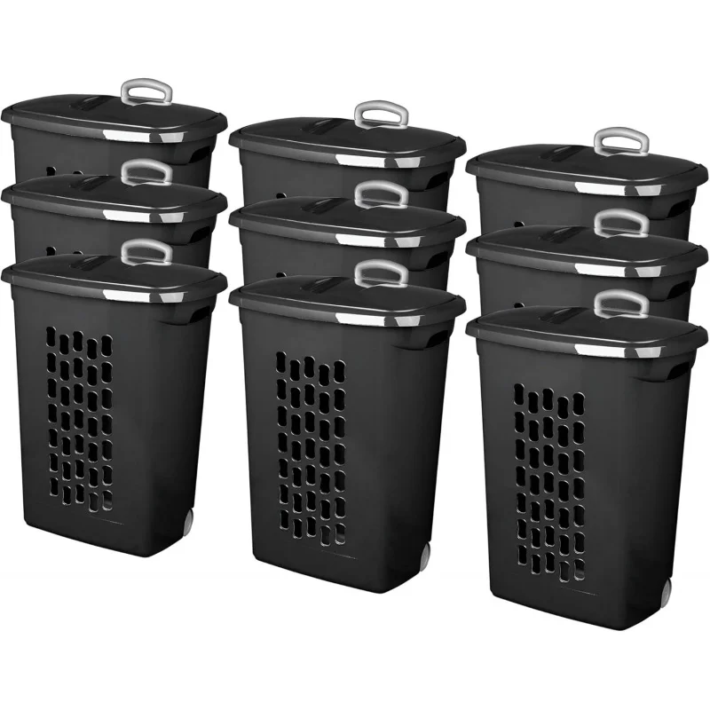 2026 New:Ultra Laundry Hamper, Wheeled Plastic Clothes Bin with Retractable Secure Grip Handle, Reinforced, and Fl
2026 New:Ultra Laundry Hamper, Wheeled Plastic Clothes Bin with Retractable Secure Grip Handle, Reinforced, and Fl