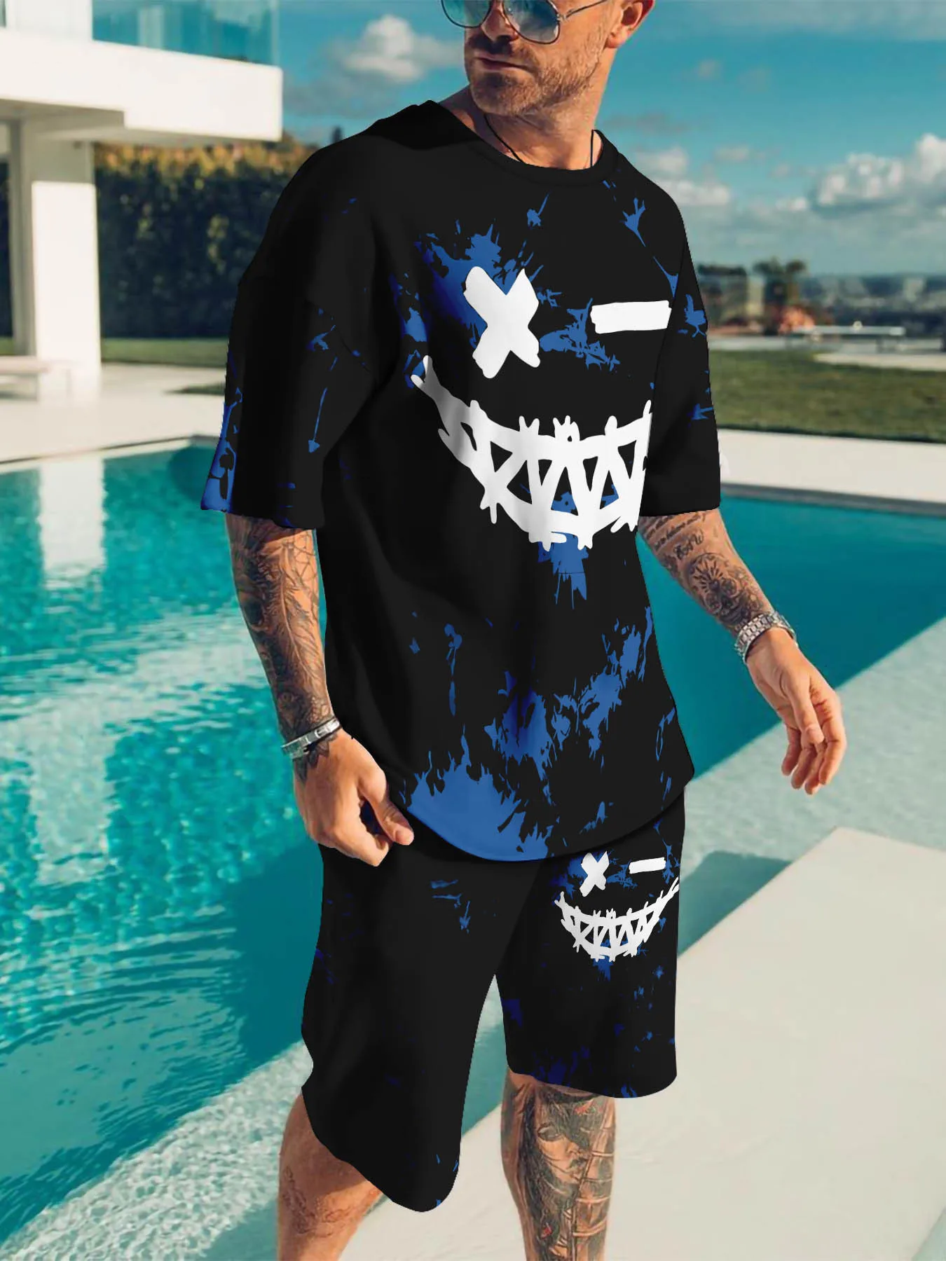 2025 summer new crew-neck T-shirt men's suit casual 3d printed funny smiley face pattern casual street sports clothing
2025 summer new crew-neck T-shirt men's suit casual 3d printed funny smiley face pattern casual street sports clothing