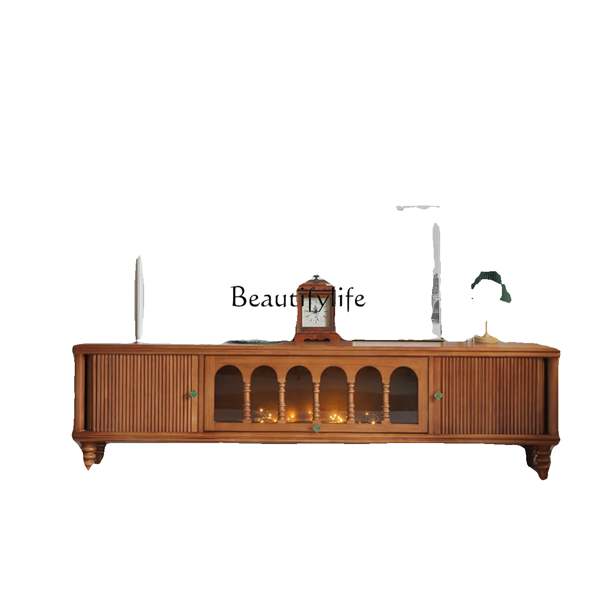 French retro solid wood TV cabinet American floor-to-ceiling white wood medium and ancient furniture
French retro solid wood TV cabinet American floor-to-ceiling white wood medium and ancient furniture