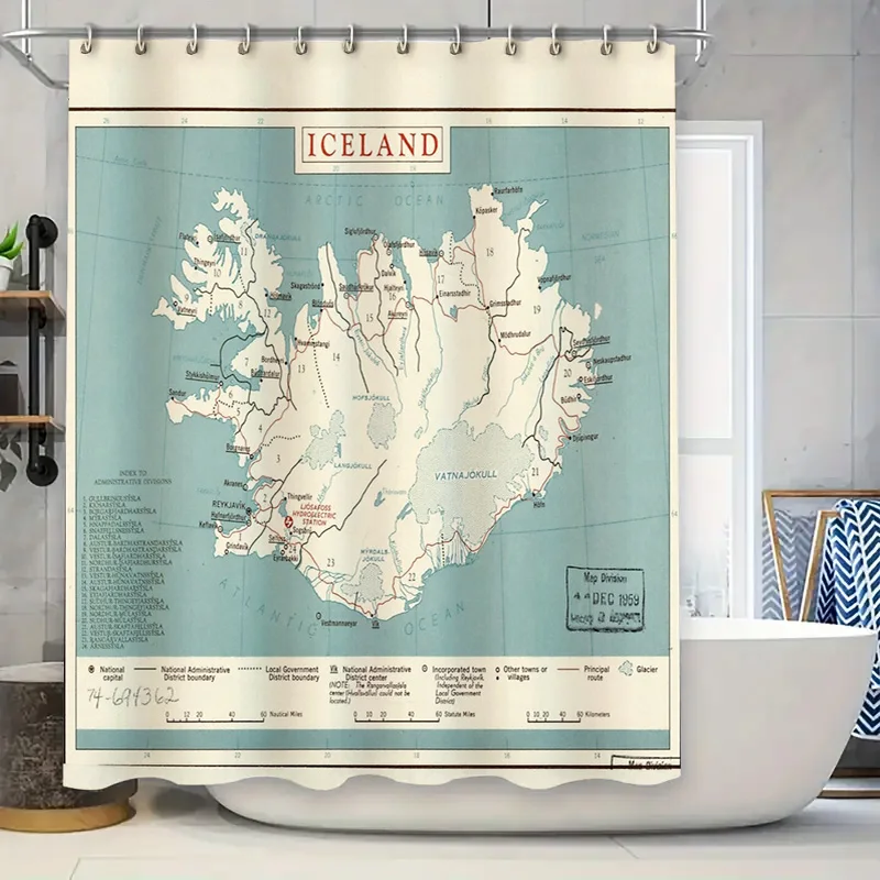 Iceland Map Shower Curtain Vintage World Travel Decor Waterproof Bathroom Curtains Iceland Landscape Photography Backdrop
Iceland Map Shower Curtain Vintage World Travel Decor Waterproof Bathroom Curtains Iceland Landscape Photography Backdrop