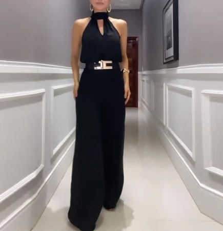 Women's Casual Hollow Out Round Neck Sleeveless Top& Wide Leg Pants Set Temperament 2024 New Fashion Female Trousers Outfits
Women's Casual Hollow Out Round Neck Sleeveless Top& Wide Leg Pants Set Temperament 2024 New Fashion Female Trousers Outfits