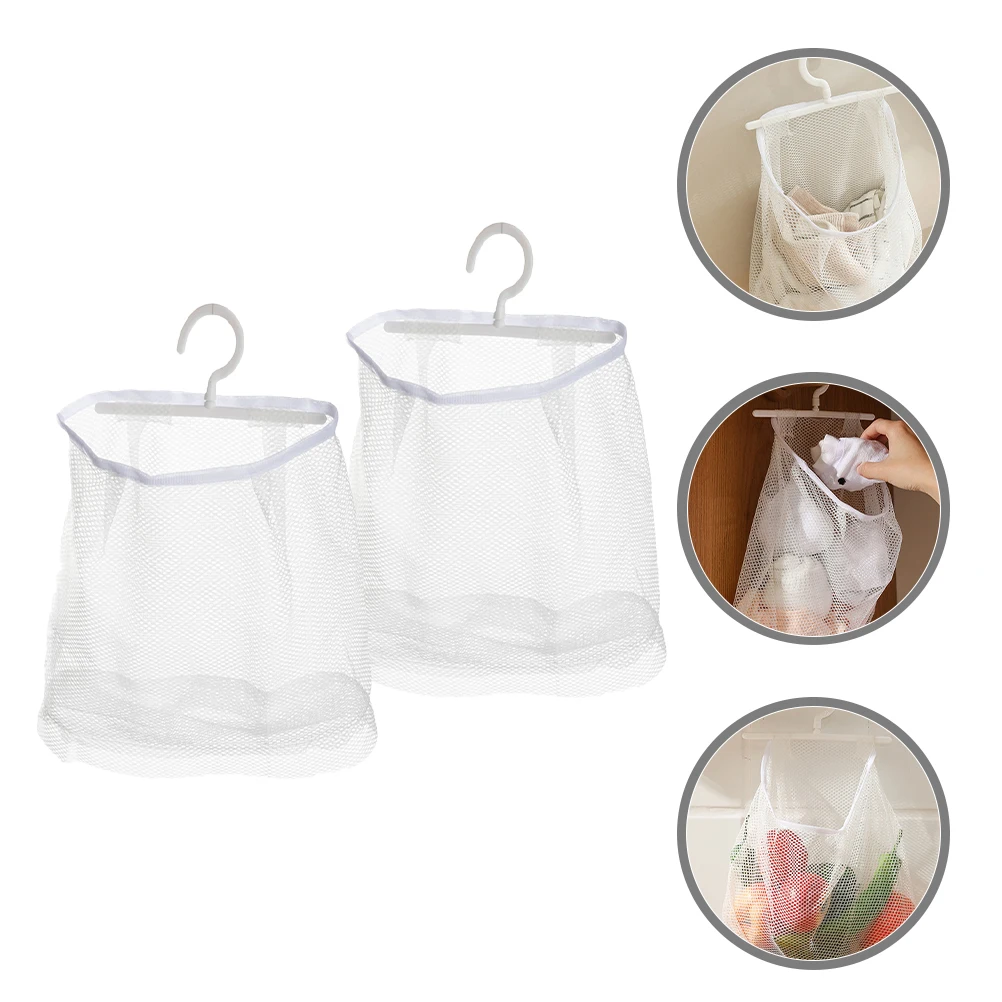 2Pcs Hanging Storage Bag Mesh Kitchen Holder White Polyester Space Saving Clothespin Bag Fruit Holder Vegetable Pouch
2Pcs Hanging Storage Bag Mesh Kitchen Holder White Polyester Space Saving Clothespin Bag Fruit Holder Vegetable Pouch