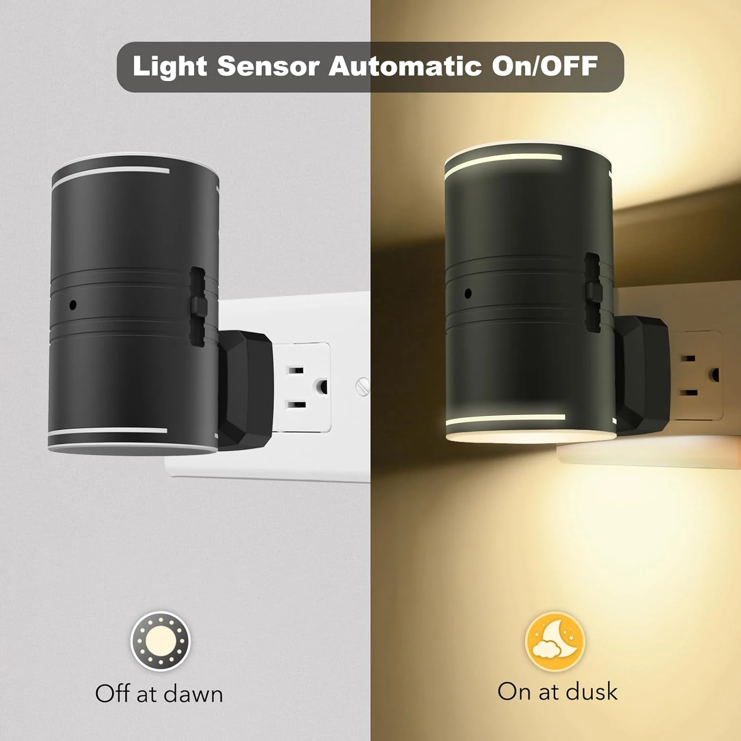 Transform your space with this stylish set of 2 contemporary and versatile LED night lights. Illuminate your room with a warm 30
Transform your space with this stylish set of 2 contemporary and versatile LED night lights. Illuminate your room with a warm 30