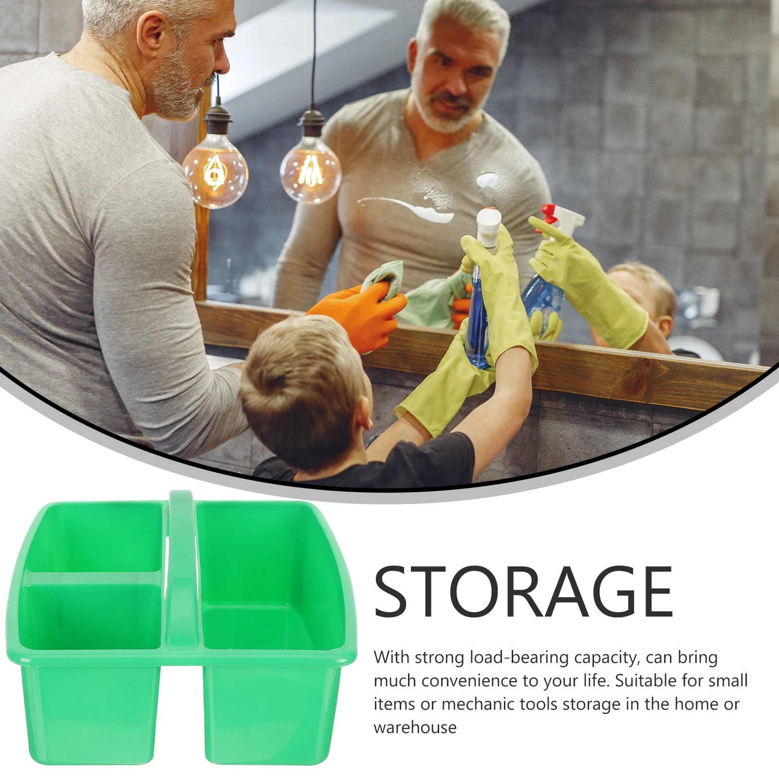 Cleaning Tool Organizer Compartment Storage Basket Multipurpose Holder for Bathroom Kitchen Desktop Cosmetics Sundries Organizer
Cleaning Tool Organizer Compartment Storage Basket Multipurpose Holder for Bathroom Kitchen Desktop Cosmetics Sundries Organizer