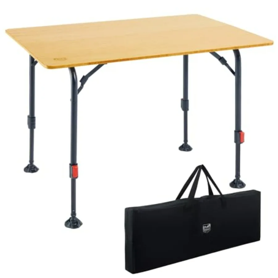 Bamboo Folding Camping Table, Portable RV Picnic Table with Adjustable Height 18.5"-26.5" and Aluminum Frame, Heavy Duty 220LBS
Bamboo Folding Camping Table, Portable RV Picnic Table with Adjustable Height 18.5"-26.5" and Aluminum Frame, Heavy Duty 220LBS