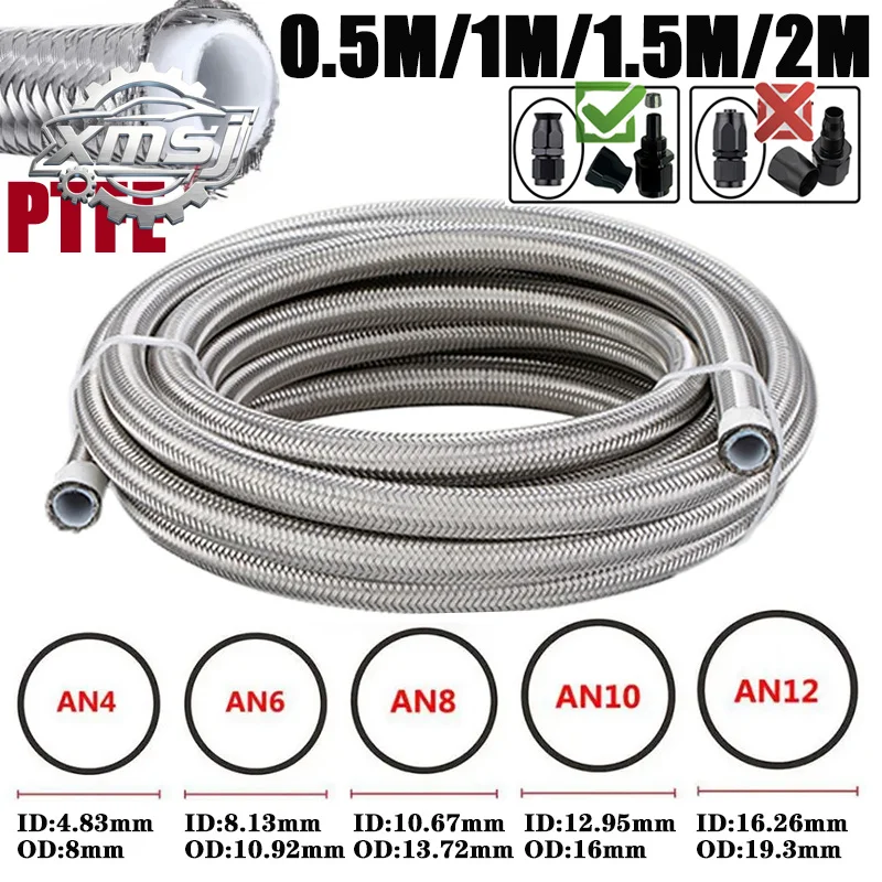 0,5 M/1M/1,5 M/2M 3AN 4AN 6AN 8AN 10AN E85 manguera combustible PTFE línea enfriador Gas y aceite tubo Turbo tubo freno 304
0,5 M/1M/1,5 M/2M 3AN 4AN 6AN 8AN 10AN E85 manguera combustible PTFE línea enfriador Gas y aceite tubo Turbo tubo freno 304
