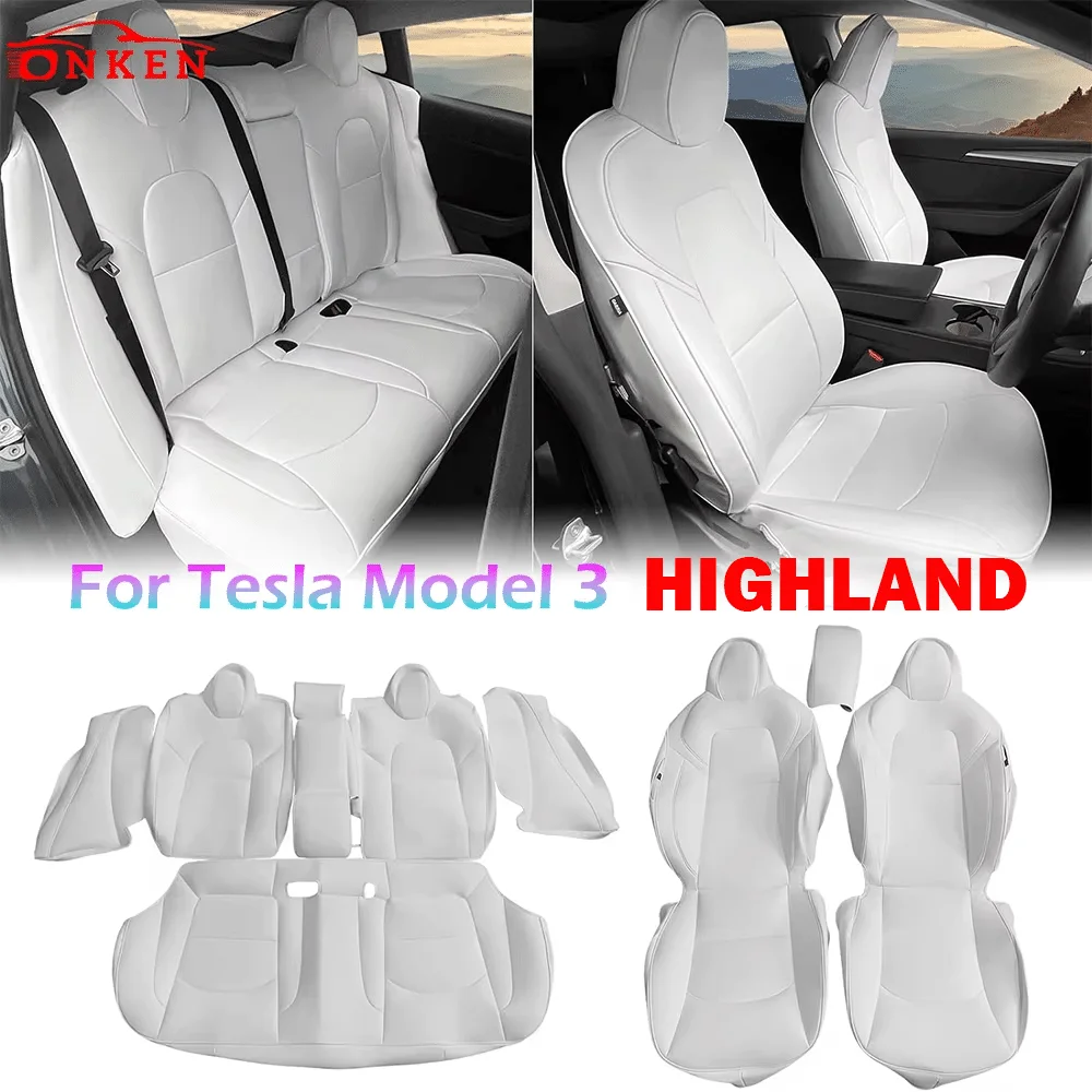 Полный комплект чехлов на автомобильное сиденье для Tesla Model 3 Highland 4-Door 2024 2025 Белый силиконовый кожаный чехол на переднее и заднее 5-местное сиденье Подушка
Полный комплект чехлов на автомобильное сиденье для Tesla Model 3 Highland 4-Door 2024 2025 Белый силиконовый кожаный чехол на переднее и заднее 5-местное сиденье Подушка
