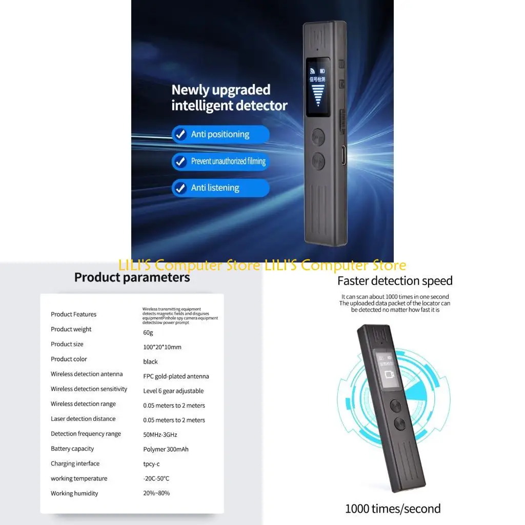 A52B Metal RF Scanners Find Hidded Cameras Detecting Devices Trackers
A52B Metal RF Scanners Find Hidded Cameras Detecting Devices Trackers