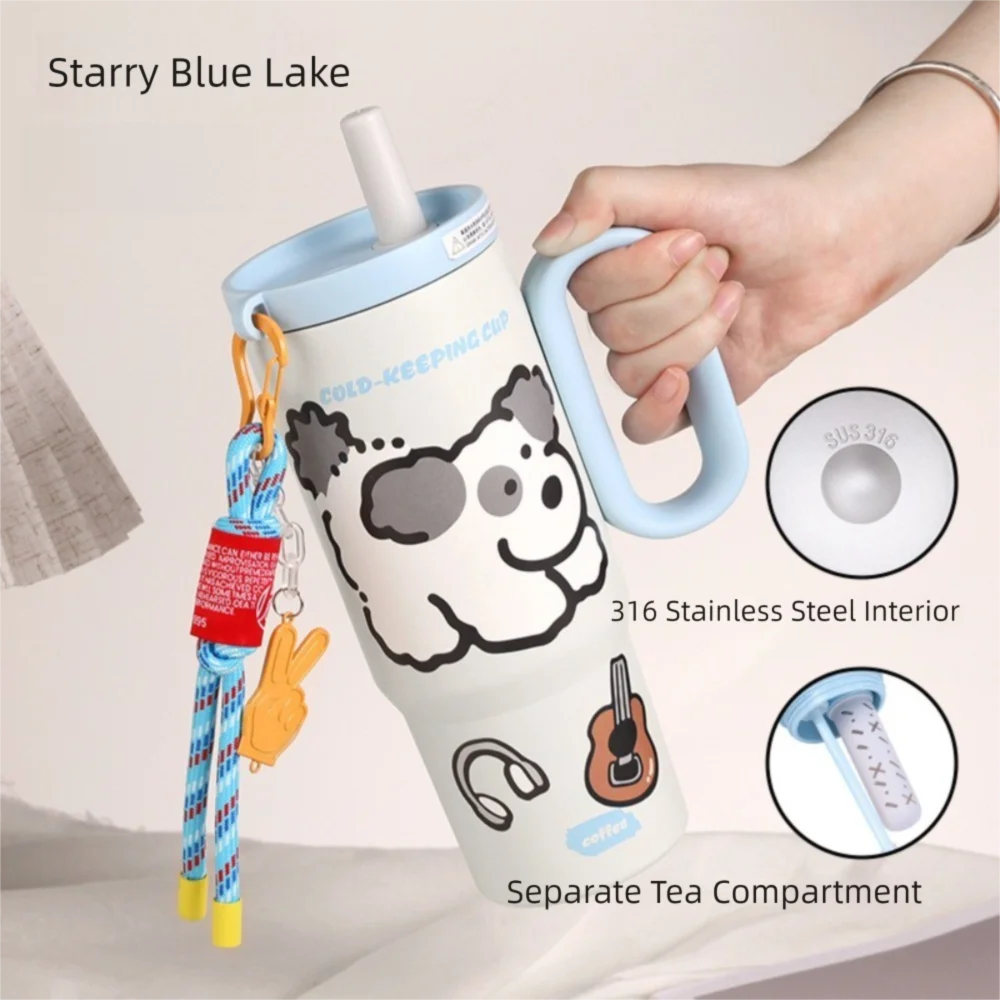 Cute 720ml Vacuum Cup Cartoon Sticker Stainless Steel Insulated Cup Large Capacity with Handle Straw Cup Travel
Cute 720ml Vacuum Cup Cartoon Sticker Stainless Steel Insulated Cup Large Capacity with Handle Straw Cup Travel
