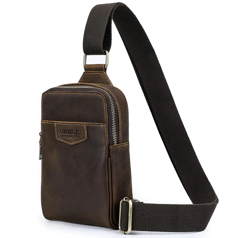 Сумка через плечо из натуральной кожи, мужская нагрудная сумка, маленькая поясная сумка, повседневная дорожная сумка на ремне, мужская сумка-мессенджер
Сумка через плечо из натуральной кожи, мужская нагрудная сумка, маленькая поясная сумка, повседневная дорожная сумка на ремне, мужская сумка-мессенджер