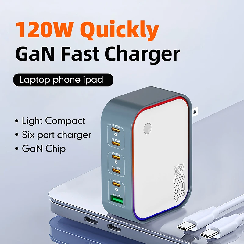 100W USB C GaN Charger PD3.0 PPS QC3.0 Multiport Fast Charging Station For Laptop iPhone 15 16 Samsung Macbook Pro Tablet
100W USB C GaN Charger PD3.0 PPS QC3.0 Multiport Fast Charging Station For Laptop iPhone 15 16 Samsung Macbook Pro Tablet