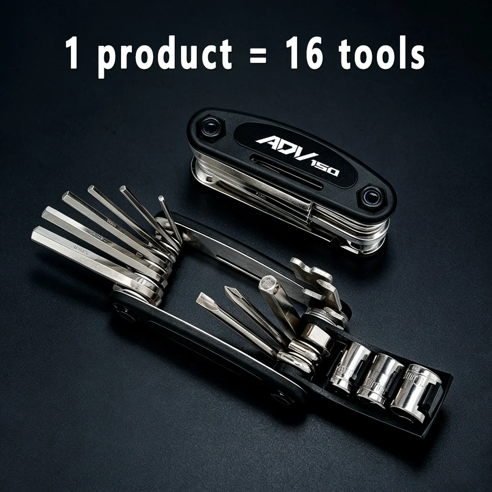 For HONDA ADV150 ADV350 ADV 150 Portable Socket Wrench Folding Multi Repair Tool Set Multifunction Screwdriver Motorcycle Bike
For HONDA ADV150 ADV350 ADV 150 Portable Socket Wrench Folding Multi Repair Tool Set Multifunction Screwdriver Motorcycle Bike