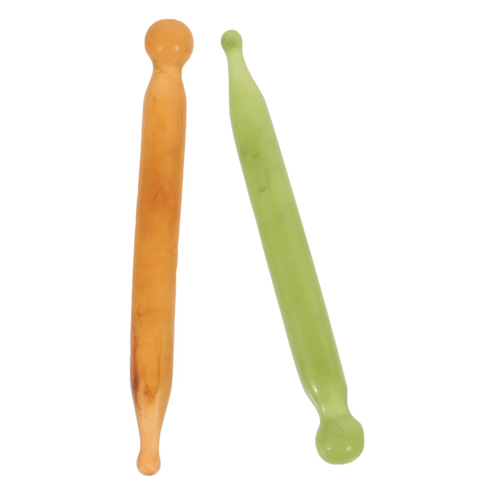 2Pcs Gua Beauty Tools Facial Body Massage Resin Massage Tool Stick Acupressure Pen Jade Green Portable Resin Massager
2Pcs Gua Beauty Tools Facial Body Massage Resin Massage Tool Stick Acupressure Pen Jade Green Portable Resin Massager