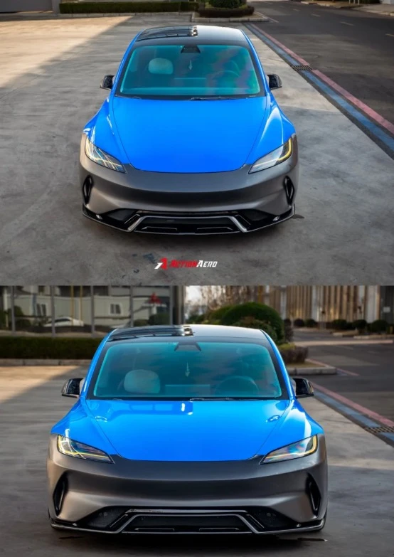 For the new Tesla model 3 modified front and rear bar side skirt surrounded by AE style body kit
For the new Tesla model 3 modified front and rear bar side skirt surrounded by AE style body kit
