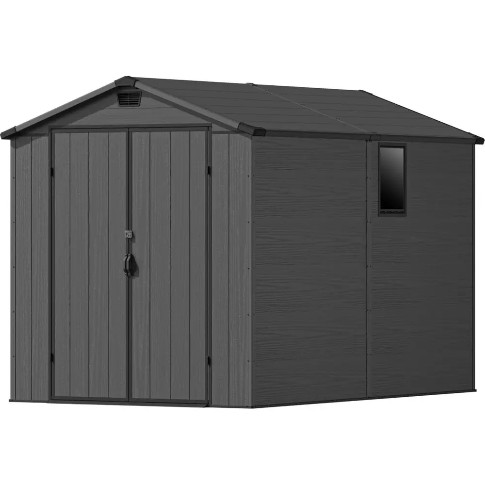 6x10 T Plastic Storage Shed with loor, Large Resin Outdoor Sheds with Lockable Door and Windows, Waterproo Outside Tool Garden S
6x10 T Plastic Storage Shed with loor, Large Resin Outdoor Sheds with Lockable Door and Windows, Waterproo Outside Tool Garden S