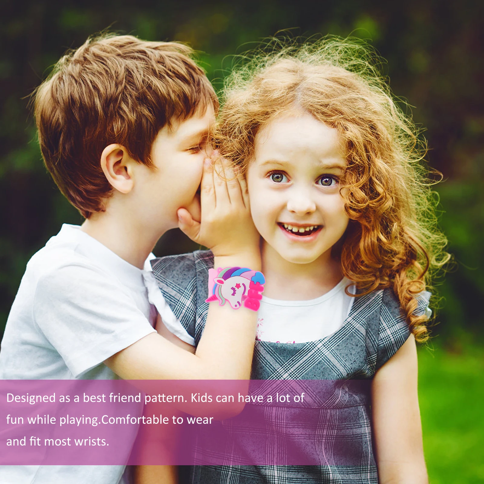 8 Pcs Bracelet Silicone Snap Band Children's Bracelets Slap-on Wristband Party Favors
8 Pcs Bracelet Silicone Snap Band Children's Bracelets Slap-on Wristband Party Favors