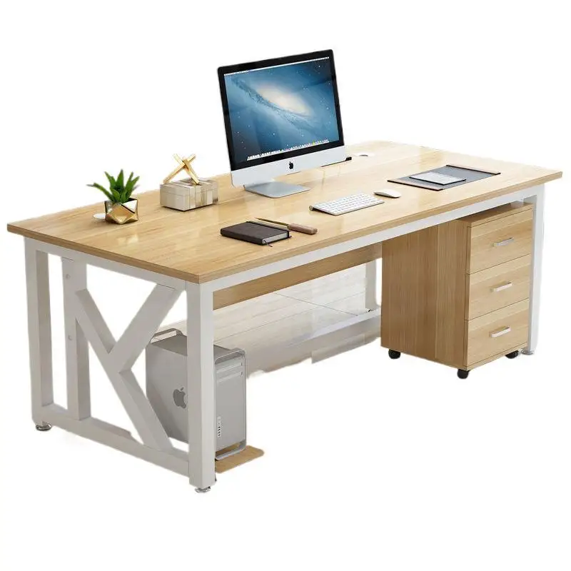 Simple modern boss table, single table and chair combination, commercial, computer table and chair 
Simple modern boss table, single table and chair combination, commercial, computer table and chair