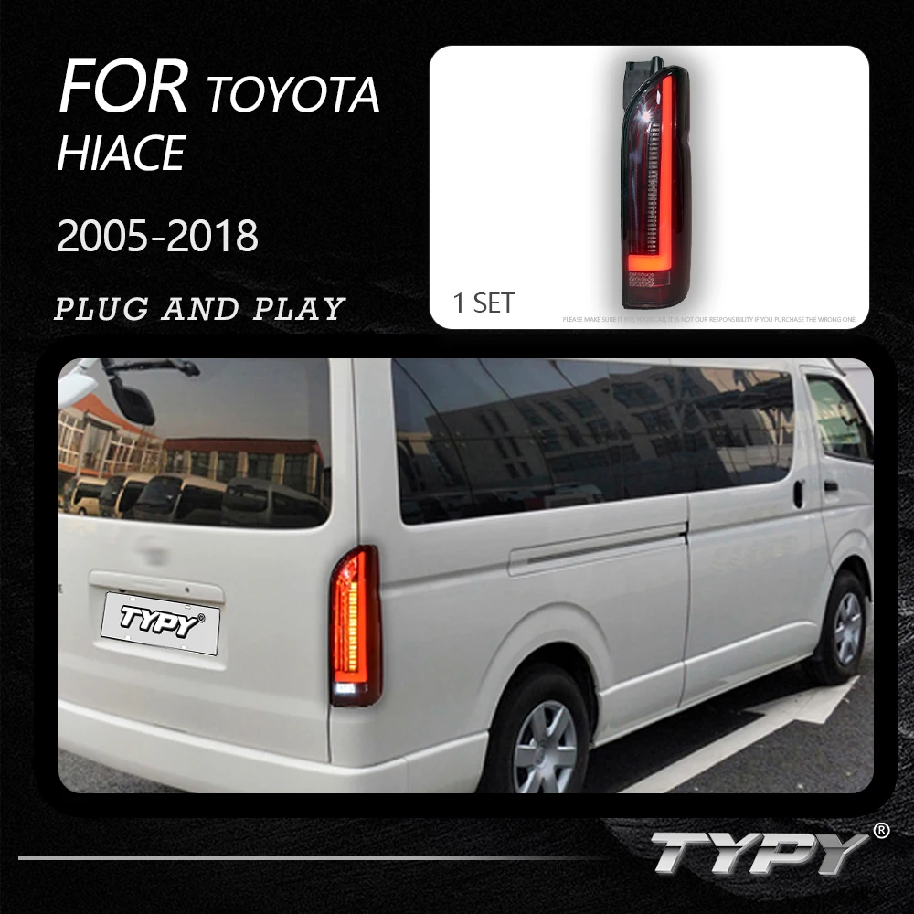 TYPY Dynamic Turn Signal Tail Lamp Automotive Accessories Upgrade Modified New LED For Toyota Hiace Taillight 2005-2018
TYPY Dynamic Turn Signal Tail Lamp Automotive Accessories Upgrade Modified New LED For Toyota Hiace Taillight 2005-2018