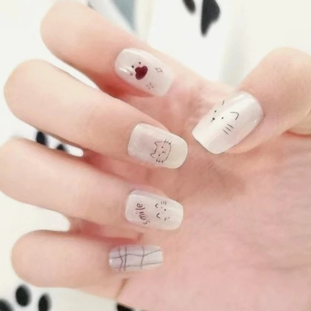 10pcs Line Meow Cat Eye Fake nails Nail tips Press on nails Soft gel Short nail False nails Half handmade
10pcs Line Meow Cat Eye Fake nails Nail tips Press on nails Soft gel Short nail False nails Half handmade