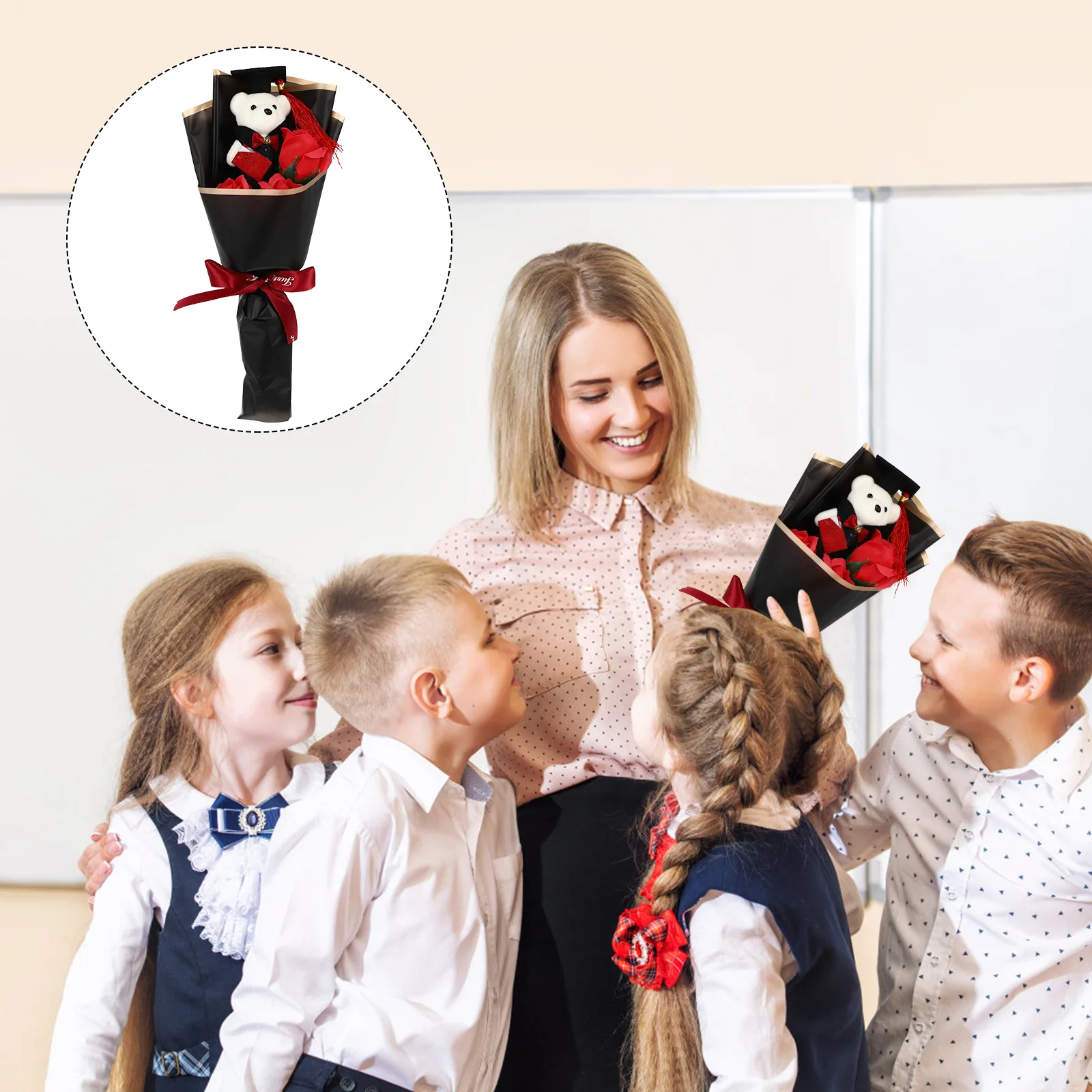 Gifts Graduation Bouquet Delicate Bear Fake Flower Bouquets Lovely Decoration Red Chic
Gifts Graduation Bouquet Delicate Bear Fake Flower Bouquets Lovely Decoration Red Chic