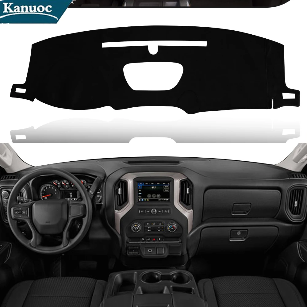 For Chevrolet Silverado 1500 2019 - 2021 Car Dashboard Sunpad Cover Non-Slip Dashmat Dash Mat Car Interior Styling Accessories
For Chevrolet Silverado 1500 2019 - 2021 Car Dashboard Sunpad Cover Non-Slip Dashmat Dash Mat Car Interior Styling Accessories 