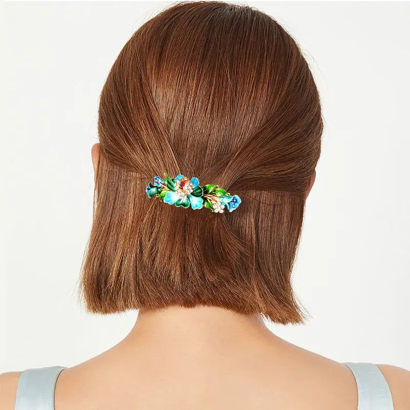 Women Ladies Barrettes Headdress Small Painted Flower Butterfly Tassels Rhinestone Trendy Hair Clip Girls Hair Accessores
Women Ladies Barrettes Headdress Small Painted Flower Butterfly Tassels Rhinestone Trendy Hair Clip Girls Hair Accessores