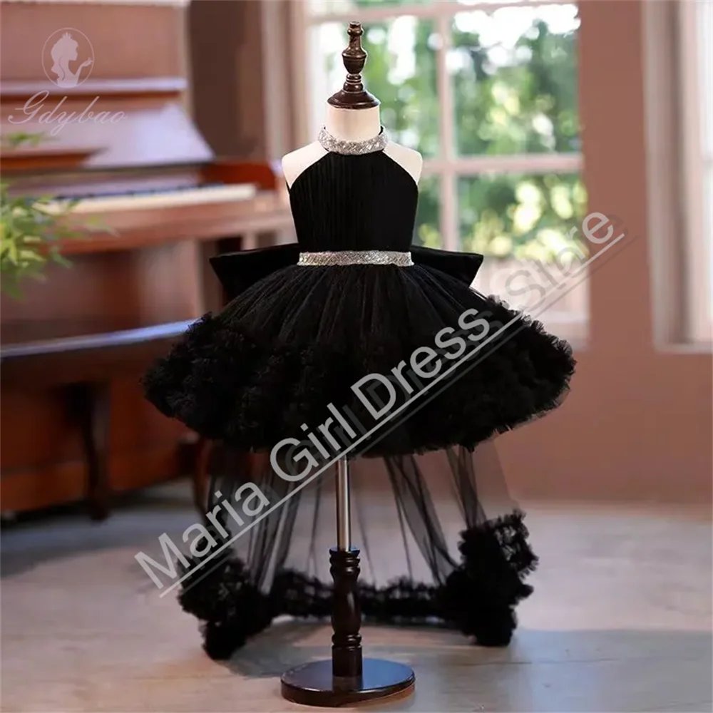 Exquisite Black Tulle Girl Dress With Train Baby Kids Birthday Wedding Party Children First Communion Prom Gown
Exquisite Black Tulle Girl Dress With Train Baby Kids Birthday Wedding Party Children First Communion Prom Gown