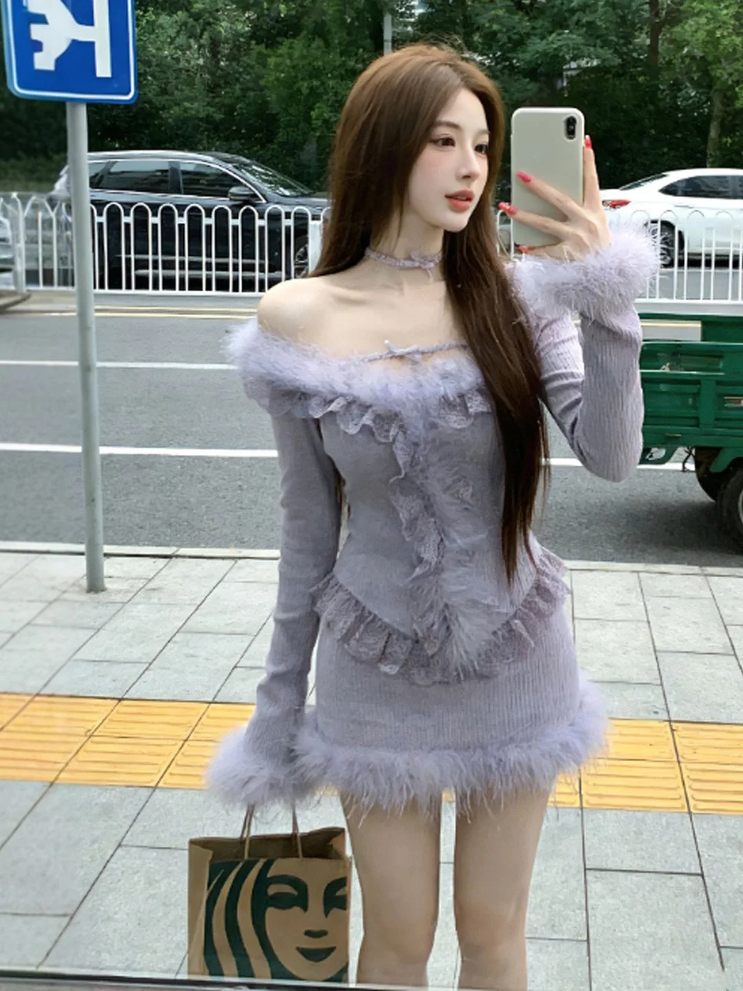 Gentle Wind Unique One-Shoulder Top And Half Skirt Two-Piece Set Purple Series Whole Set Spring Fashion Women's Comfortable C...
Gentle Wind Unique One-Shoulder Top And Half Skirt Two-Piece Set Purple Series Whole Set Spring Fashion Women's Comfortable C...