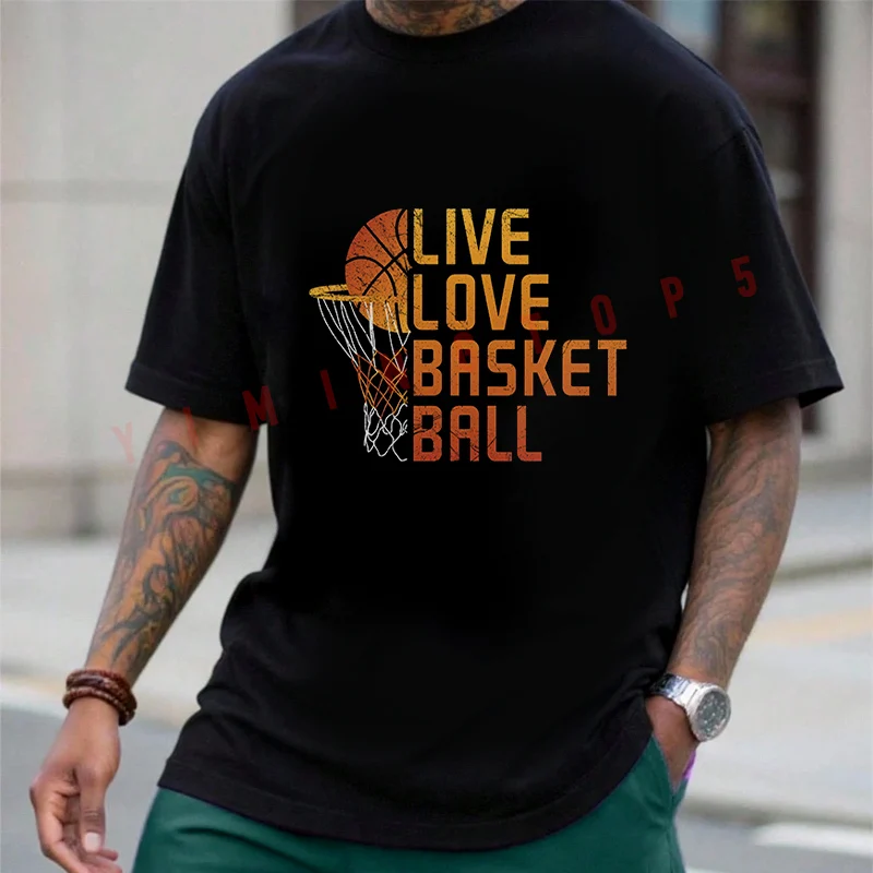 Live Love Basket Ball Basketball Design Motorcycle T-Shirt Motorrad Fans New Fashion Summer Cotton Men Short Sleeve O-Neck Tee
Live Love Basket Ball Basketball Design Motorcycle T-Shirt Motorrad Fans New Fashion Summer Cotton Men Short Sleeve O-Neck Tee
