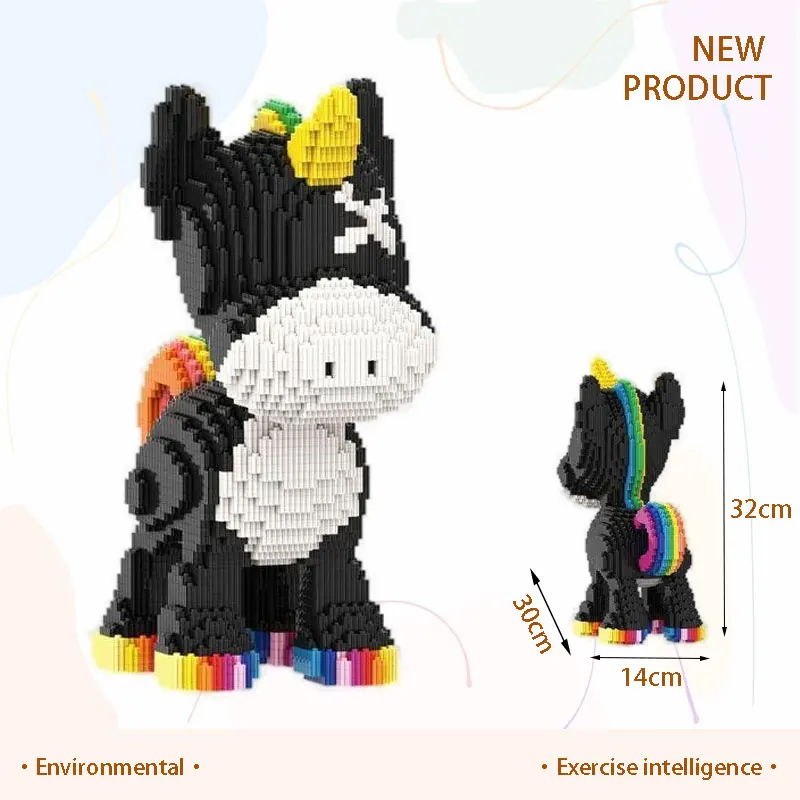 32cm Kawaii Rainbow Donkey Building Blocks,assembly Toys for Boys and Girls Gift,,Ornaments, Home Decor,building Blocks Toy
32cm Kawaii Rainbow Donkey Building Blocks,assembly Toys for Boys and Girls Gift,,Ornaments, Home Decor,building Blocks Toy