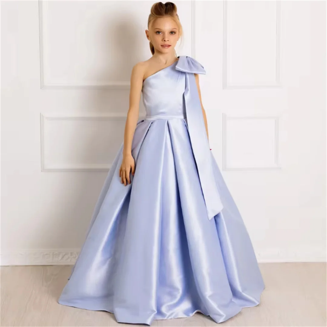 Customized Flower Girl Dresses Purple Solid With Bow Single Shoulder For Wedding Birthday Party Prom Banquet Princess Gowns
Customized Flower Girl Dresses Purple Solid With Bow Single Shoulder For Wedding Birthday Party Prom Banquet Princess Gowns