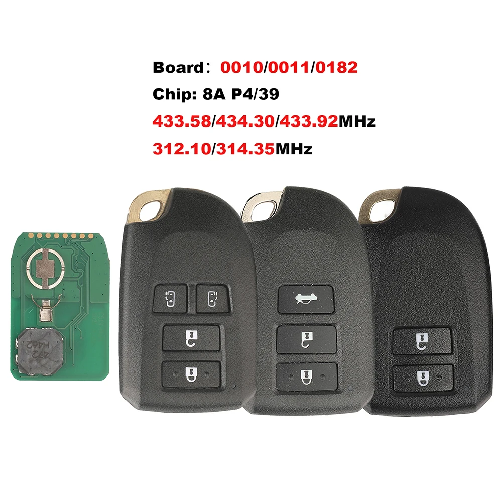 jingyuqin New For Toyota Brazil Yaris Vios Hiace Regiusage L 0010/0011/0182 8A P4/39 312/314/433/434Mhz Remote Car Key
jingyuqin New For Toyota Brazil Yaris Vios Hiace Regiusage L 0010/0011/0182 8A P4/39 312/314/433/434Mhz Remote Car Key