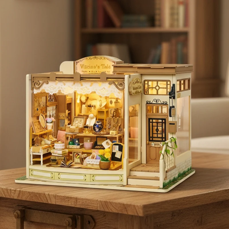 Деревянный набор для сборки миниатюрных домиков OUZEY, ювелирный магазин, игрушки ручной работы для детей, 3D-конструктор
Деревянный набор для сборки миниатюрных домиков OUZEY, ювелирный магазин, игрушки ручной работы для детей, 3D-конструктор