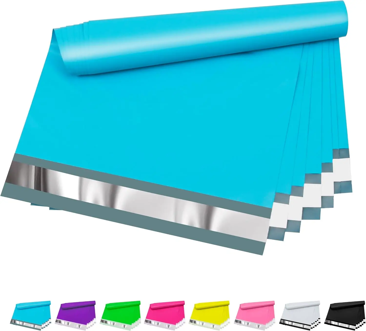 Blue Poly Mailers 10x13in 100 Pcs, 2.4mil Thick Waterproof Tear-Resistant Self-Seal Shipping Bags for Clothing
Blue Poly Mailers 10x13in 100 Pcs, 2.4mil Thick Waterproof Tear-Resistant Self-Seal Shipping Bags for Clothing
