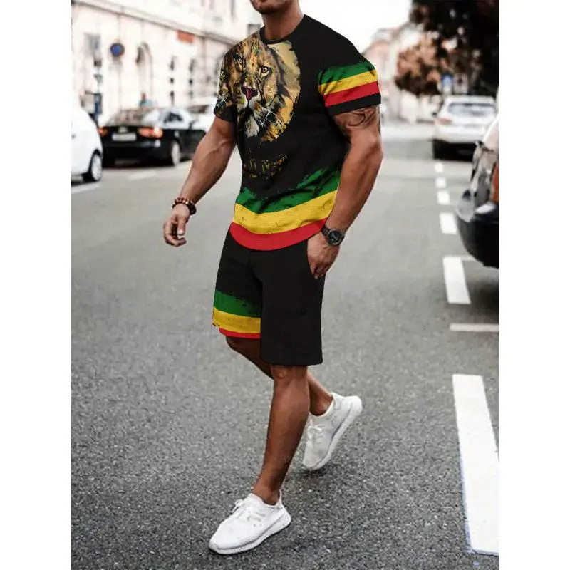 3D Print Men's Casual Sportswear Set T-Shirt Short Sleeve Four Seasons Suitable Comfortable Breathable Fashionable Tee Set
3D Print Men's Casual Sportswear Set T-Shirt Short Sleeve Four Seasons Suitable Comfortable Breathable Fashionable Tee Set