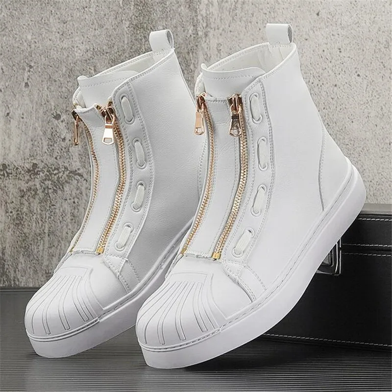 Black Men Ankle Boots Zipper Man Genuine Leather Sneakers Luxury Round Toe Men Short Boot
Black Men Ankle Boots Zipper Man Genuine Leather Sneakers Luxury Round Toe Men Short Boot