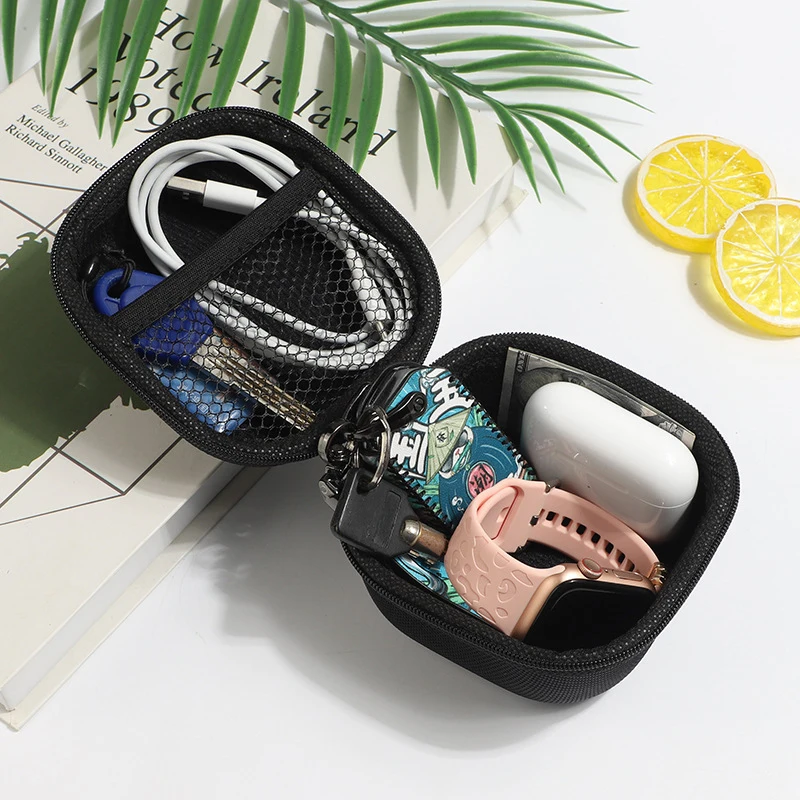 Artificial Leather Digital Storage Bag Portable Earphone Charger Cable U Disk Mini 3C Gadget Organizer Case Artificial Leather Digital Storage Bag Portable Earphone Charger Cable U Disk Mini 3C Gadget Organizer Case