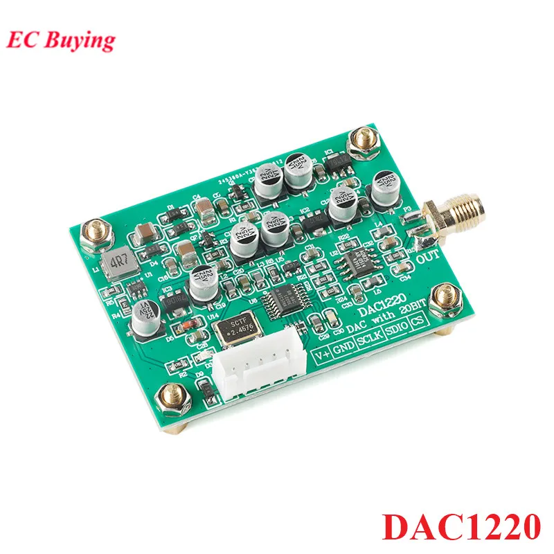 DAC1220 Модуль сбора данных цифро-аналогового преобразования ЦАП 20/16 бит Регулируемый положительный и отрицательный 10 В Опорное напряжение
DAC1220 Модуль сбора данных цифро-аналогового преобразования ЦАП 20/16 бит Регулируемый положительный и отрицательный 10 В Опорное напряжение