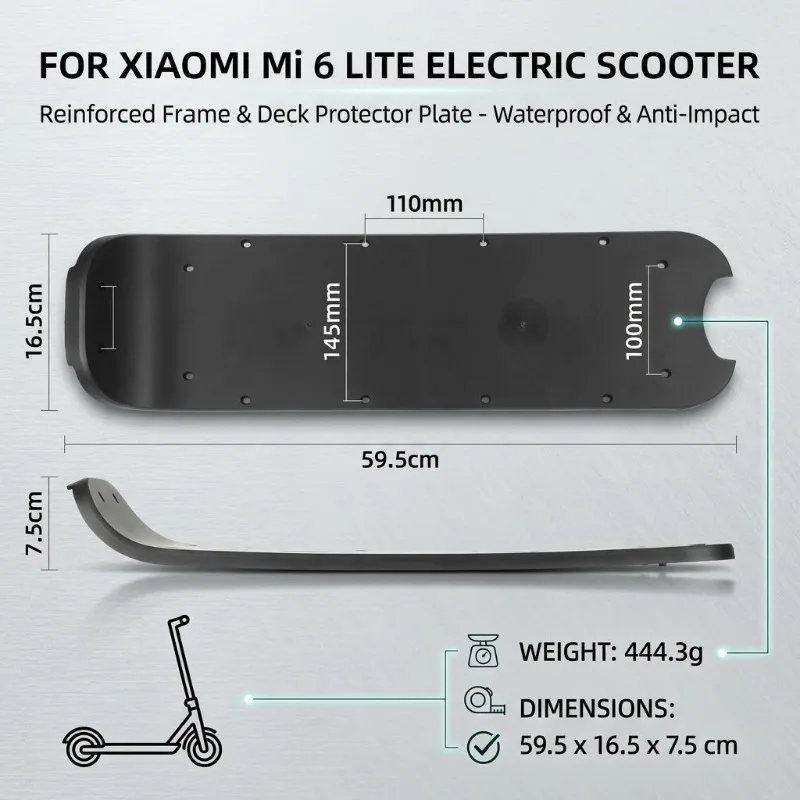 Водонепроницаемая противоударная нижняя крышка рамы для электросамоката Xiaomi Mi 6 Lite, усиленная защитная пластина для деки
Водонепроницаемая противоударная нижняя крышка рамы для электросамоката Xiaomi Mi 6 Lite, усиленная защитная пластина для деки