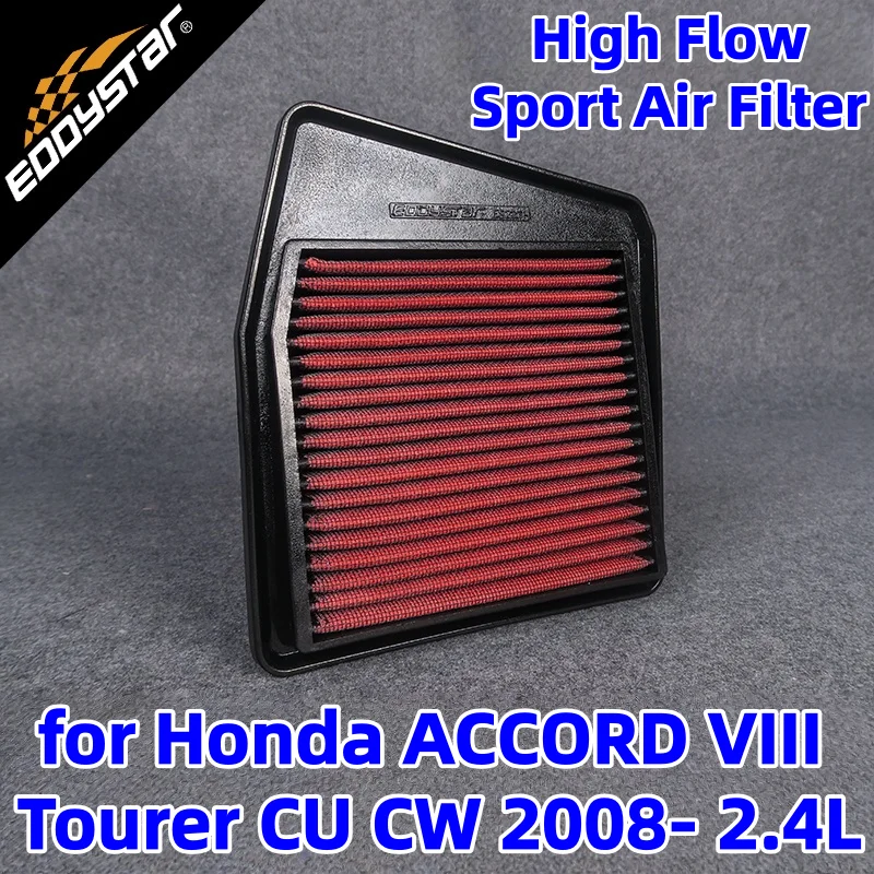 Спортивный воздушный фильтр с высоким расходом для Honda ACCORD VIII Tourer CU CW 2008-2,4 л CU2 CW2 148 кВт 201PS Моющиеся гоночные впускные фильтры 
Спортивный воздушный фильтр с высоким расходом для Honda ACCORD VIII Tourer CU CW 2008-2,4 л CU2 CW2 148 кВт 201PS Моющиеся гоночные впускные фильтры