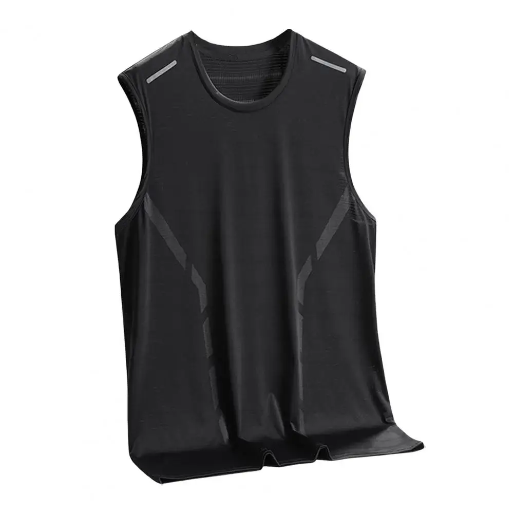 Versatile Men Vest Men's Quick-drying Ice Silk Vest Solid Color Sleeveless Tank Top Thin Crew Neck Camisole for Outdoor Running
Versatile Men Vest Men's Quick-drying Ice Silk Vest Solid Color Sleeveless Tank Top Thin Crew Neck Camisole for Outdoor Running