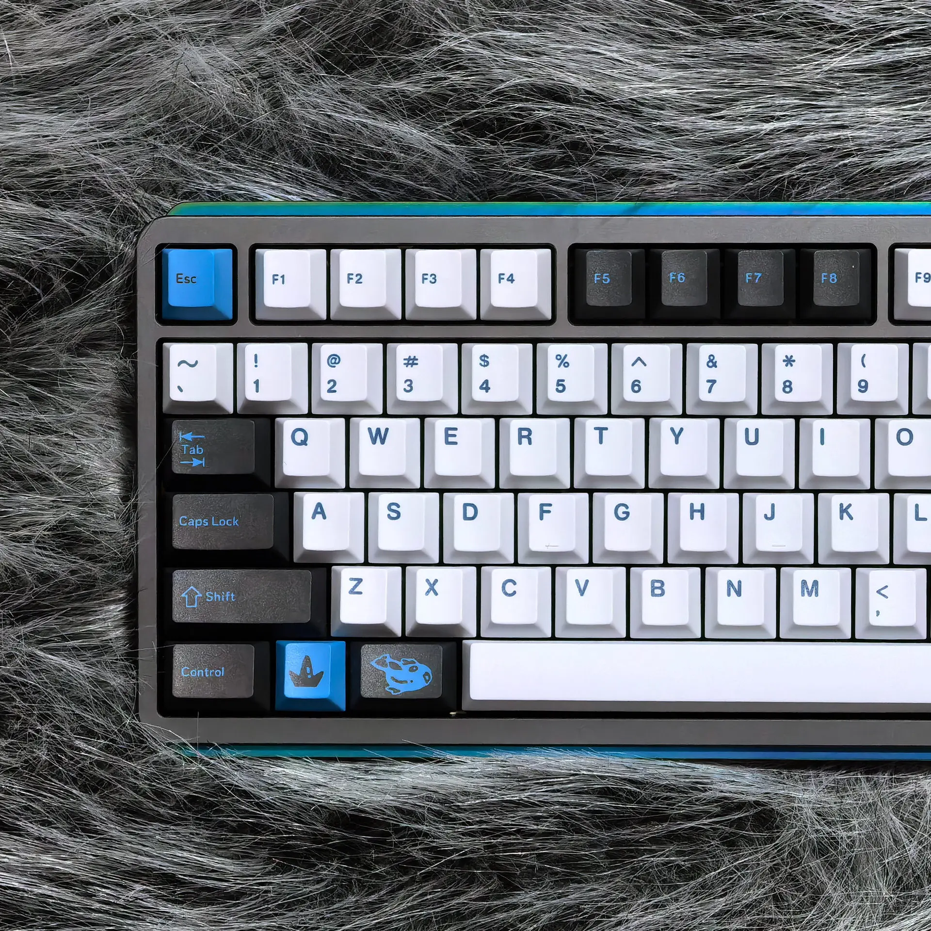 Carp King keycap original side engraved light-transmitting PBT five-sided thermal sublimation mechanical keyboard cap cross-bord
Carp King keycap original side engraved light-transmitting PBT five-sided thermal sublimation mechanical keyboard cap cross-bord