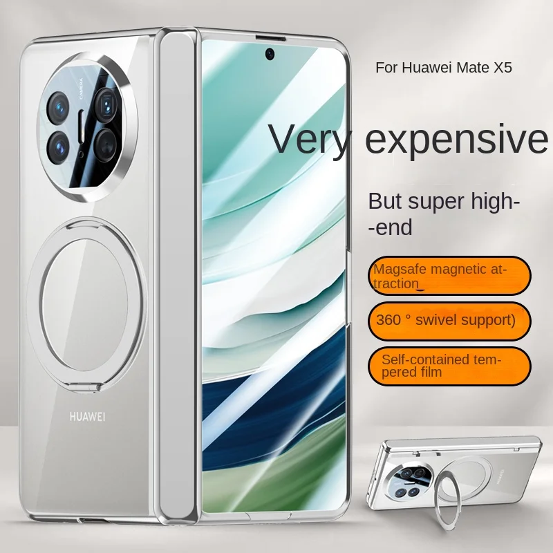 Для Huawei Mate X3 X5 X6 360 ° Поворотный кронштейн из сплава, магнитный кронштейн, кронштейн и кольцо, 3-в-1, чехол для телефона из закаленного стекла с защитой от падения 
Для Huawei Mate X3 X5 X6 360 ° Поворотный кронштейн из сплава, магнитный кронштейн, кронштейн и кольцо, 3-в-1, чехол для телефона из закаленного стекла с защитой от падения